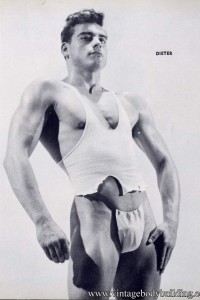 Sexy vintage bodybuilder